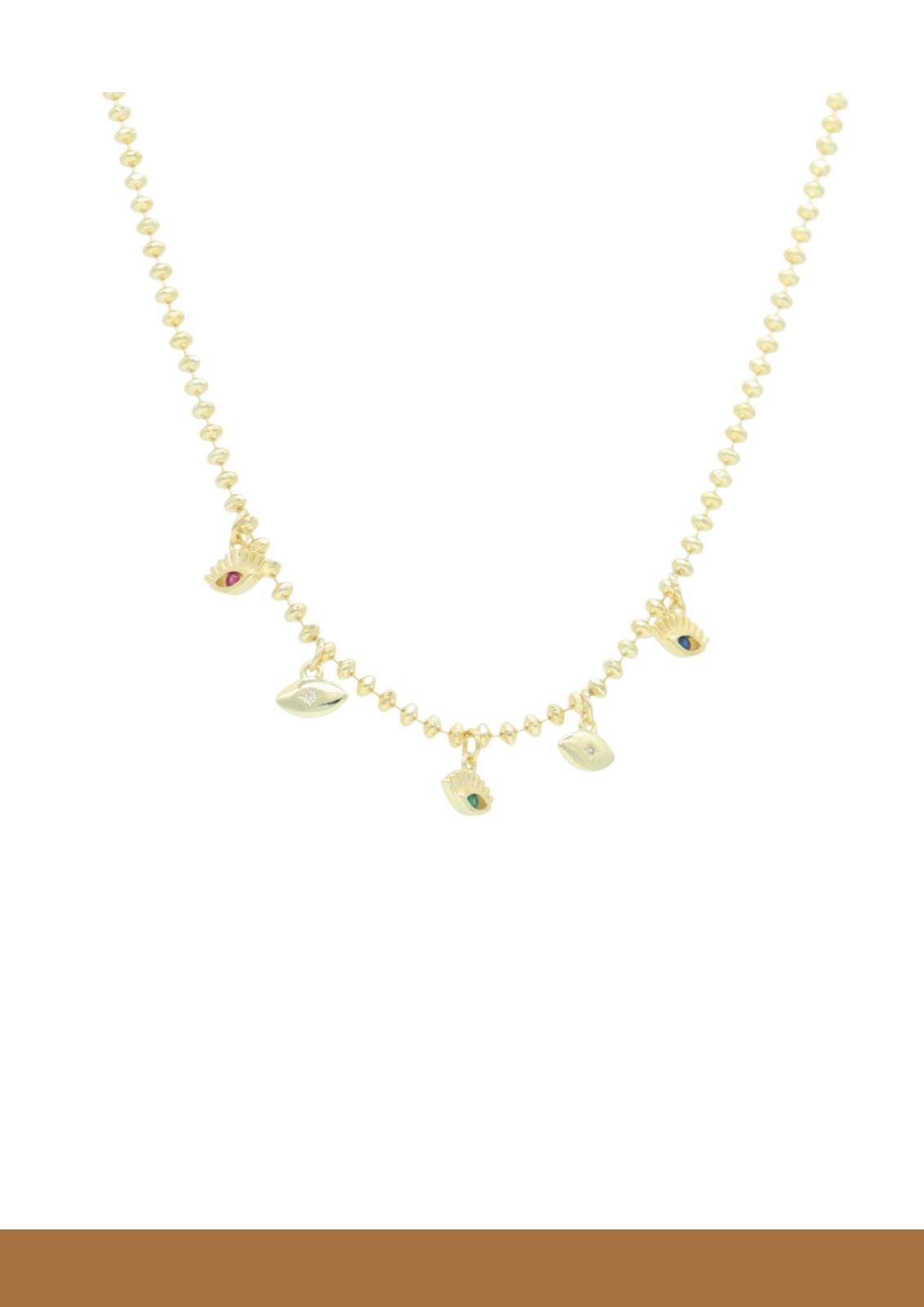 Multicolor Eyes necklace